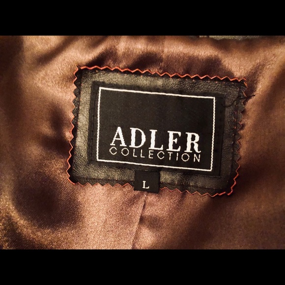 Brown Genuine Leather Jacket - Picture 9 of 11